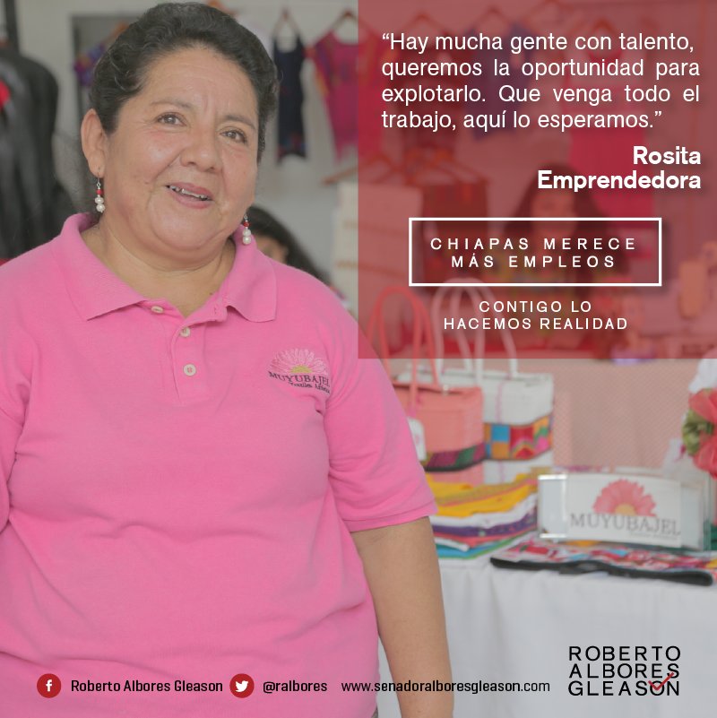ralbores's tweet photo. El talento, la capacidad y las ganas de superarse de nuestra gente son evidentes. Es momento de generar los empleos de calidad que las y los chiapanecos necesitan. Chiapas ha dado todo por la patria, ahora le toca a su gente. #ChiapasMereceMásEmpleos #ContigoLoHacemosRealidad https://t.co/ZVCADFLZoF