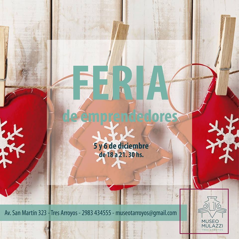 Feria de emprendedores edición Pre Navidad museomulazzi.com/novedades/feri…