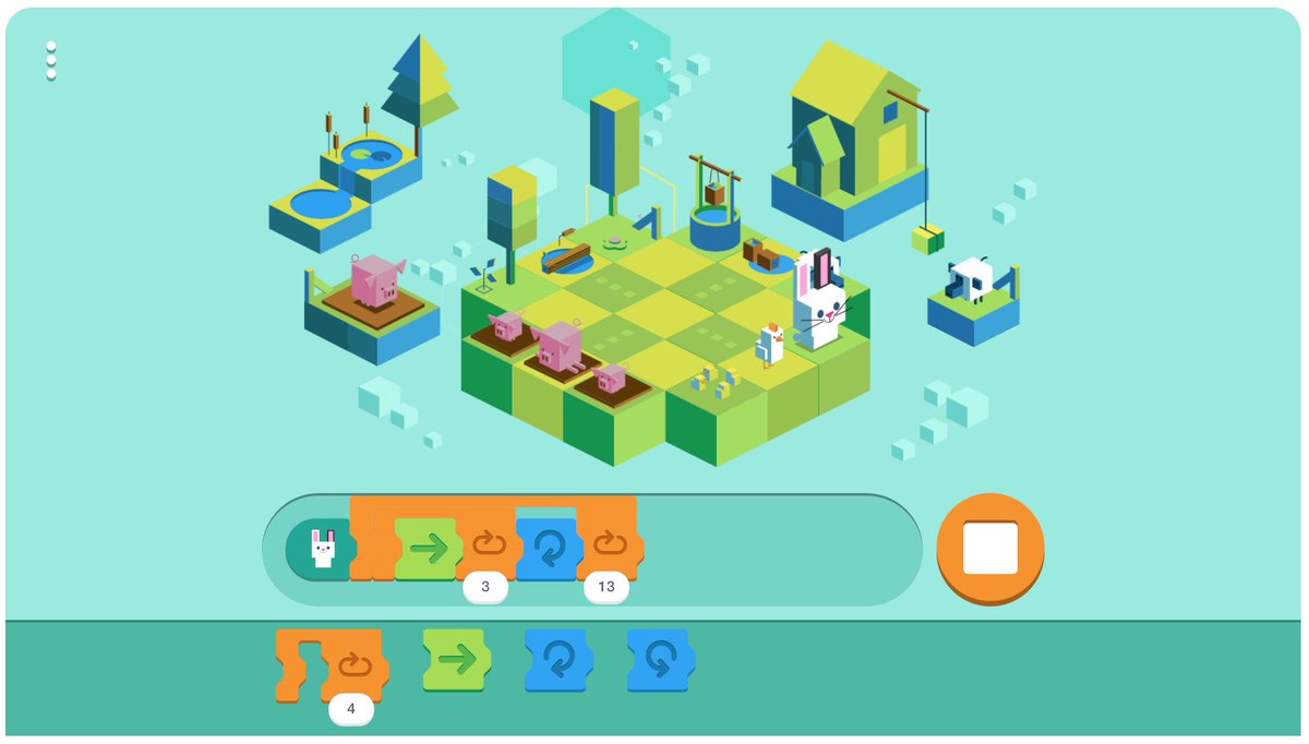 Hey <a href="/Google/">Google</a>,
So you say the shortest solution for last level is 6 steps? 
How about 4? ;-)
#CSEdWeek #GoogleDoodle