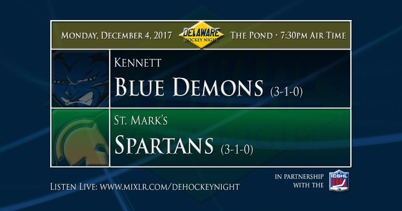We're just over an hour away from #DEHockeyNight!
@SaintMarksPuck and <a href="/khshockey1/">Kennett Ice Hockey</a> square off at @thepondicearena, and you can catch tonight's <a href="/ICSHL_hockey/">Inter County Hockey</a> action at:
• sangabrielmedia.com/sport.html
• mixlr.com/dehockeynight
🆕 dehockeynight.com