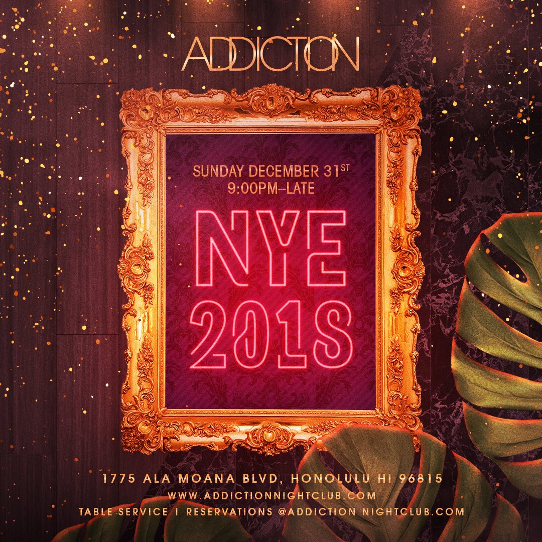 Join us as we celebrate #NYE 2️⃣0️⃣1️⃣8️⃣ in style! Toast to the New Year with resident DJ's @Compose_Nocboy &amp; <a href="/Anit808/">Tina Viernes</a>. (Link in bio)
