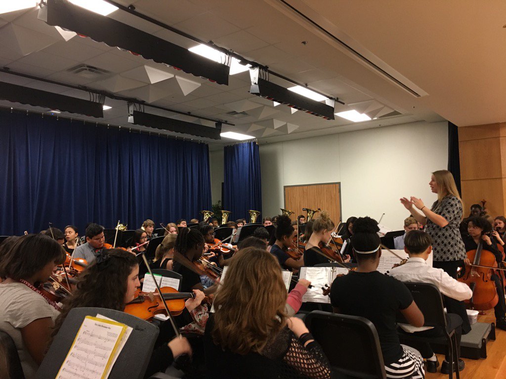 jasonharned's tweet photo. @BMyersMS Orchestra and Percussion practicing for tonight's big combined event. Starts at 6:30!!! https://t.co/gTJVyC2lB8