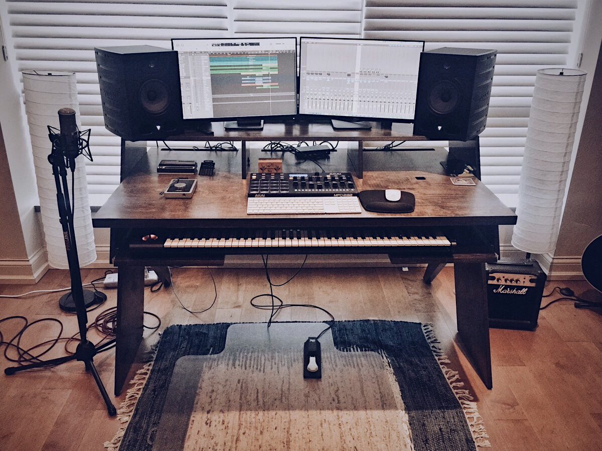 SPOTTED Platform Desk In Your Studios Output Music Studio