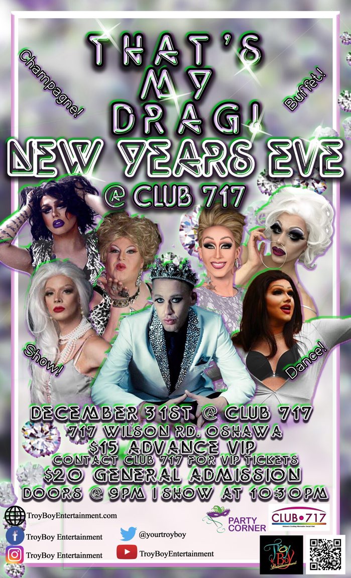 Oshawa come and celebrate New Years Eve with <a href="/YourTroyBoy/">TroyBoyEntertainment</a> <a href="/Club717/">Club 717</a> with <a href="/Tobetempted/">Rachael Temptation</a> <a href="/SapphyrePoison/">Sapphyre Poison</a> @lucypurr__ <a href="/SkarlettVain/">Skarlett Vain</a> Violet Seduction &amp; Victoria Parks