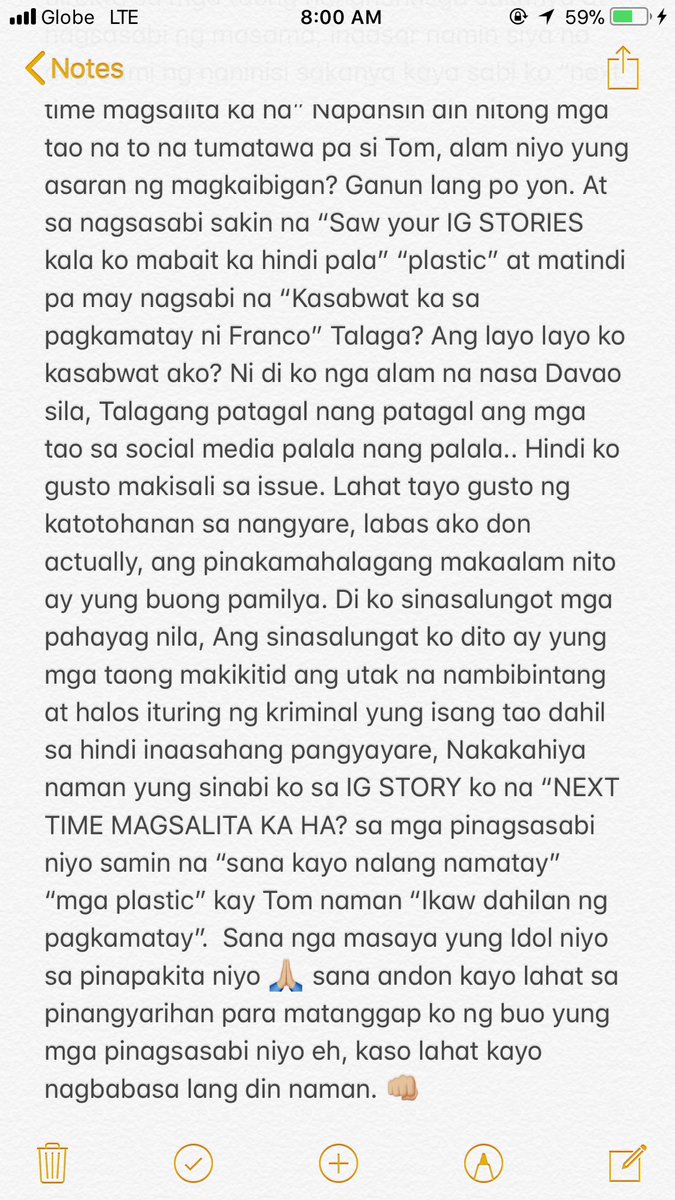 thedonlucas's tweet photo. Bago pa ko mapasama sa pamilya ng kagrupo ko dahil sa mga taong nagmamagaling at OA :) unahan ko na kayo po ah. Salamat https://t.co/Poovb0xNyx
