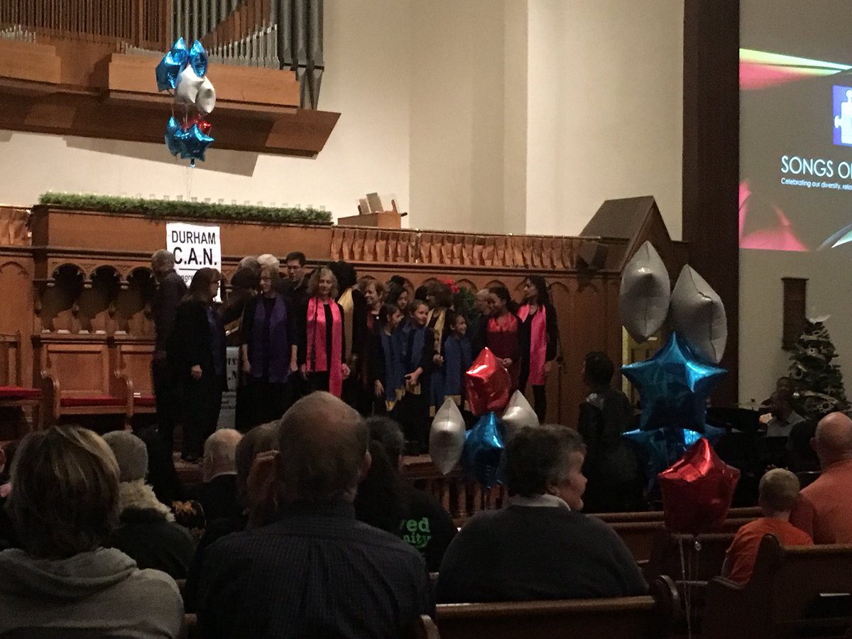 GGreenberg's tweet photo. Excited crowd w/ @DurhamCAN 's spirited concert as a diverse &amp; energized community. Very positive reflection of civic engagement, even BETWEEN electoral challenges. https://t.co/8Z5rxjWLY8