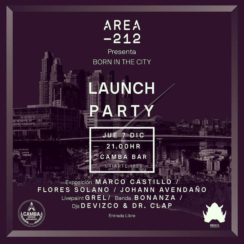 Este jueves estaremos participando en el lanzamiento de <a href="/area212_/">Area212</a> 
En Uriarte 1838
Los que estén cerca, invitados! 🐘 instagram.com/p/BcTOTsJDEre/