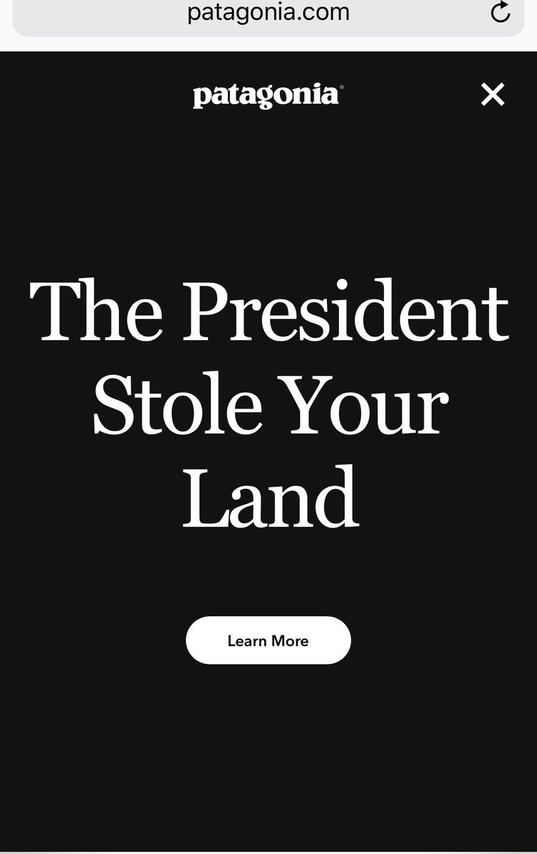 Well, I went to Patagonia’s home page, and kept going to make a purchase and support what they are doing.