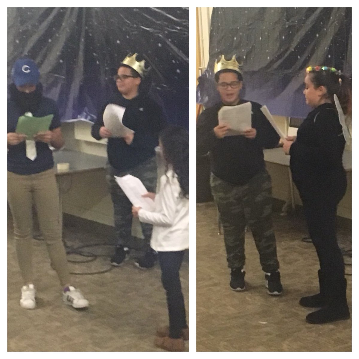 cmshappenings's tweet photo. Students from Mr. Workman’s Shakespeare Elective perform “A Midsummer’s Night Dream” tonight! #shakespeare #stagedreading #cmsrocks #sharksperformance https://t.co/o1kEIdlXgg