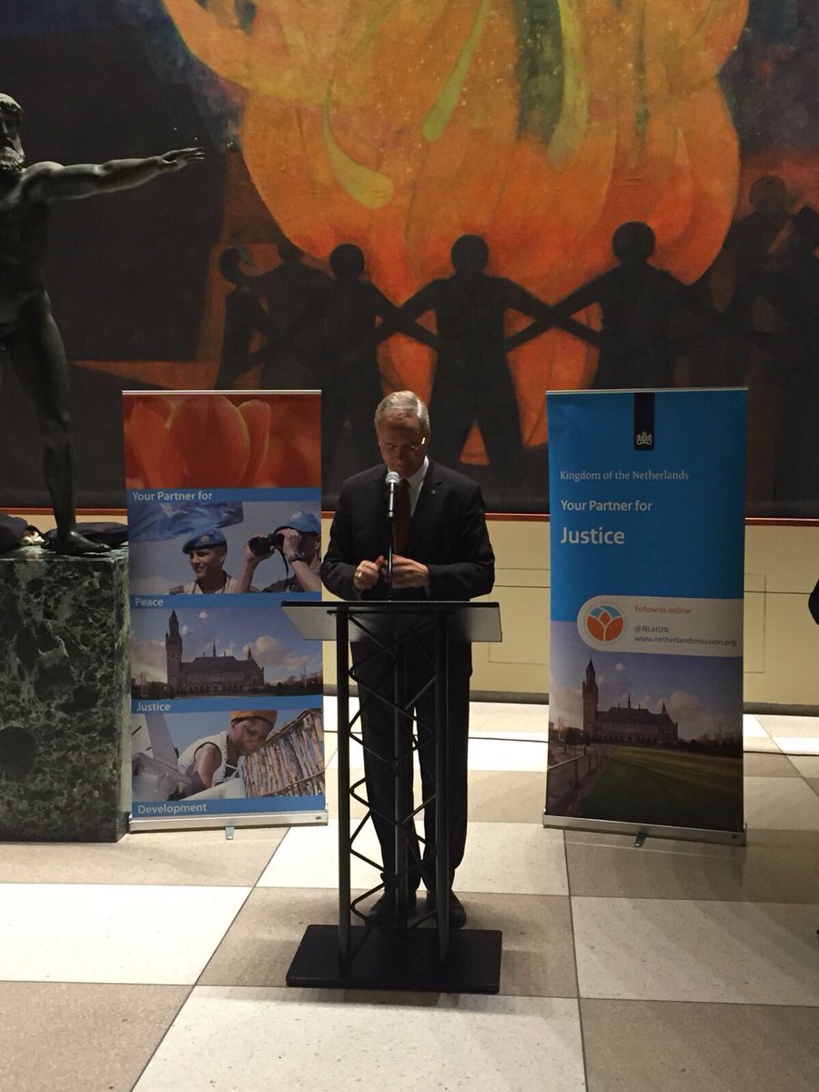 KingdomNL_UN's tweet photo. Today our amb @KvanOosterom commemorated #ICTY: 24 years after establishment ICTY has completed its mandate; ensuring accountability and bringing justice to the victims. https://t.co/lHraWrVbAH