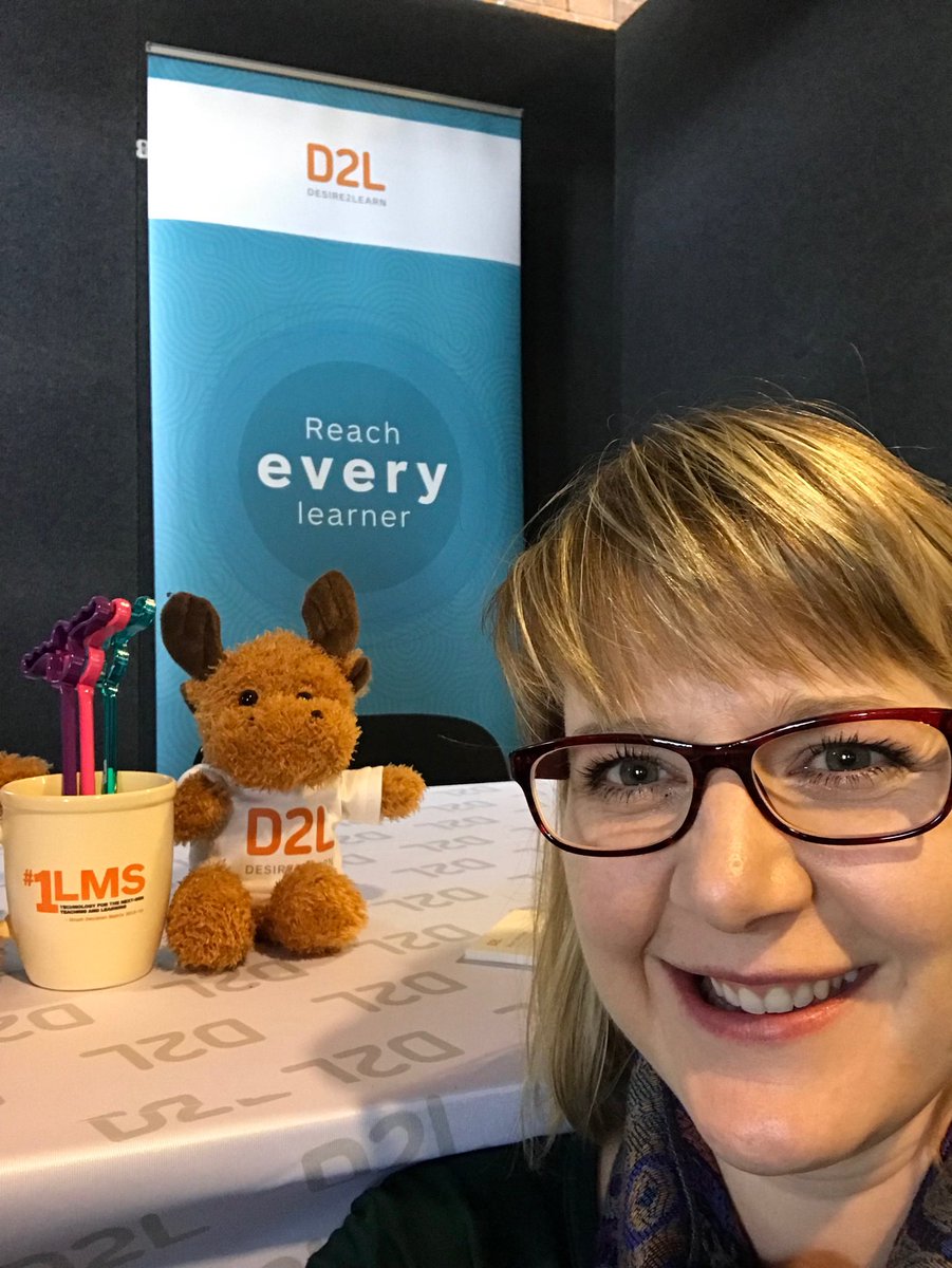 TrishaLPoole's tweet photo. What do you Desire2Learn? The Moose needs to know! #d2l #desire2learn #ascilite17 #reacheverylearner https://t.co/3hajmpsHpn