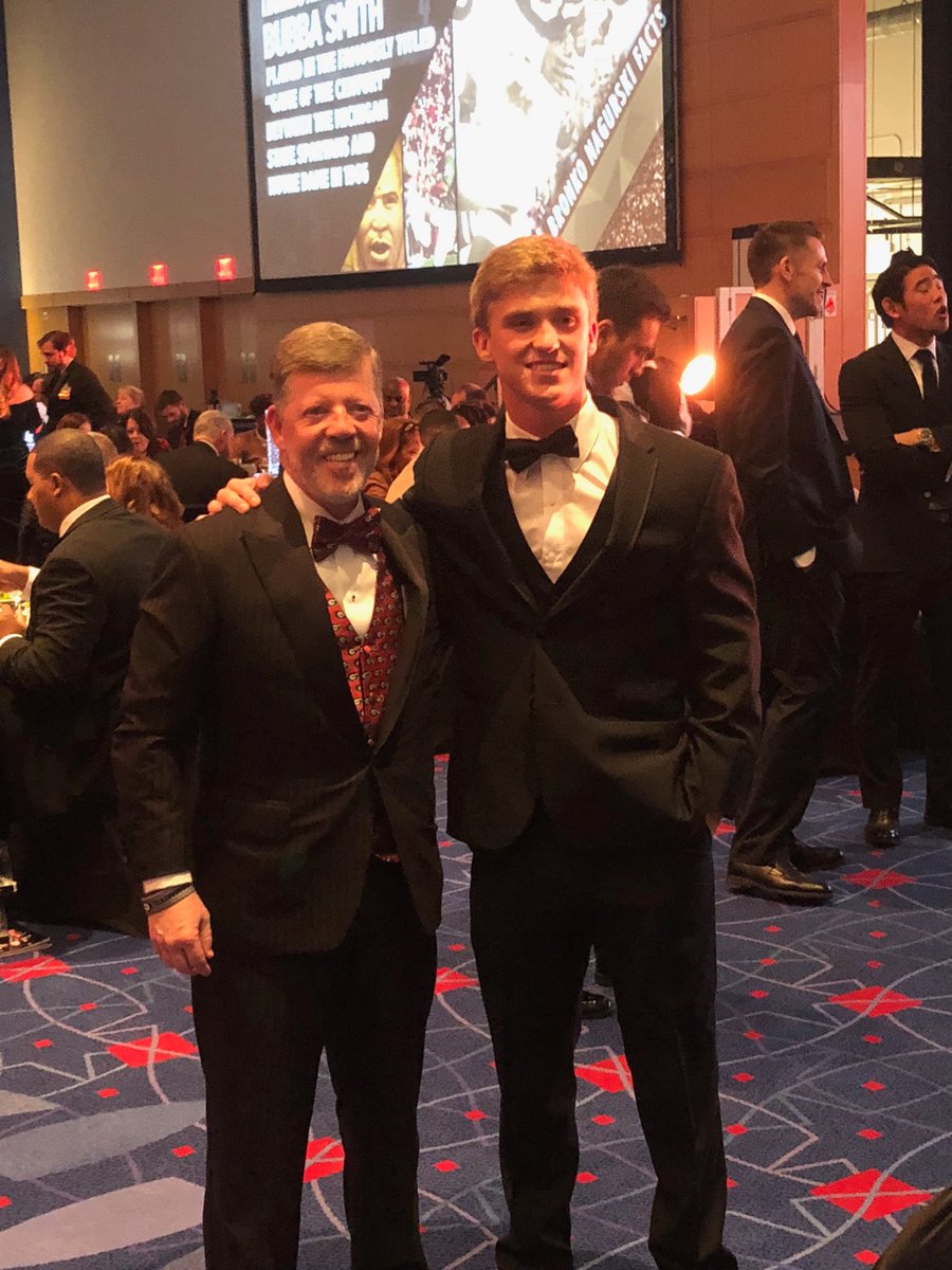 prhs_athletics's tweet photo. Jake Horstkamp with Michael Kahn at the Charlotte Touchdown Club Banquet https://t.co/w2vXLKcmUn