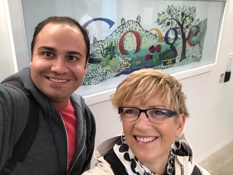MrAguina's tweet photo. It was a great day to see @sylviaduckworth at @GoogleForEdu #digcitchi and dinner. A great educator who inspires all. Safe travels home tomorrow. #GoogleEI https://t.co/FF3dUw9qBV