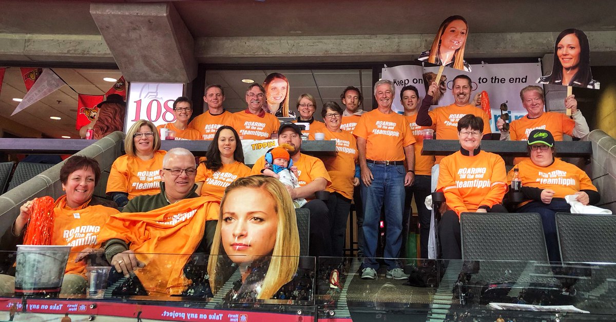 It’s a sea of orange in the @TippinCurling booth at the <a href="/CdnTireCtr/">Canadian Tire Centre</a>! #ROTR2017