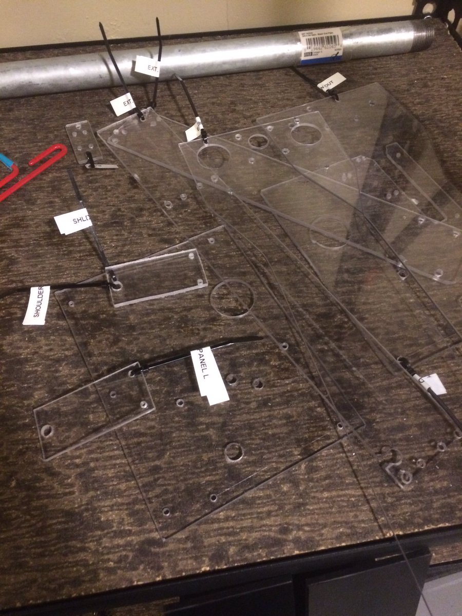 Round 1 of lexan parts ready for anti-statification!