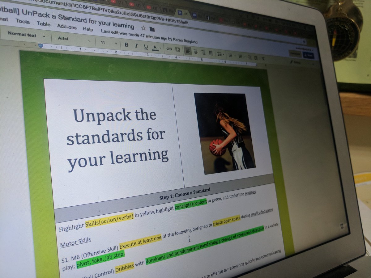 wesleypski's tweet photo. Ss unpack standards to self direct thier learning in PE class #ASIJLearns @CoachC_ASIJ https://t.co/too9qxtrdS