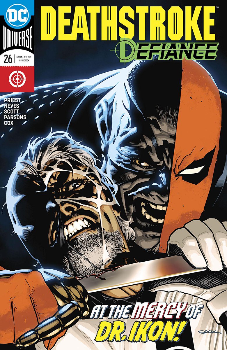 DCOfficial's tweet photo. A newly reformed Slade has taken to training a new team of heroic proteges in this @nerdist exclusive preview of DEATHSTROKE #26 https://t.co/3g5ueS6lrH https://t.co/0QC7DX4FN8