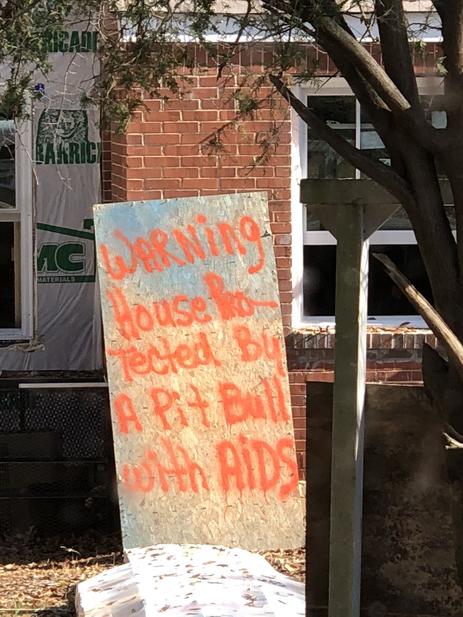 shellysieling's tweet image. When you may or may not live in the right hood... 🤔😜 #atlanta  #atl #fixerupper #renovation #reno #eastlake #eastatlanta #securitysystem #pitbull