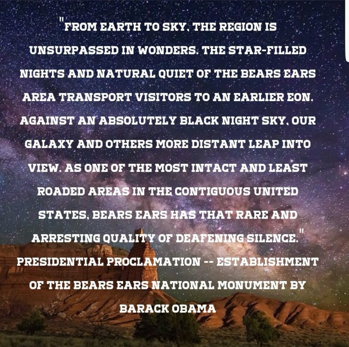 PensiveReveries's tweet photo. <Thread>
Bears Ears Contains Millions of years of Paleontological/Geological History, as well as 13,000yrs worth of Archeological Activity

These Lands have Federal Protections in Place to Preserve their Importance to the Environment &amp;Humanity as a Whole
#BearsEars
#UtahProtest https://t.co/yoIskrHbBp