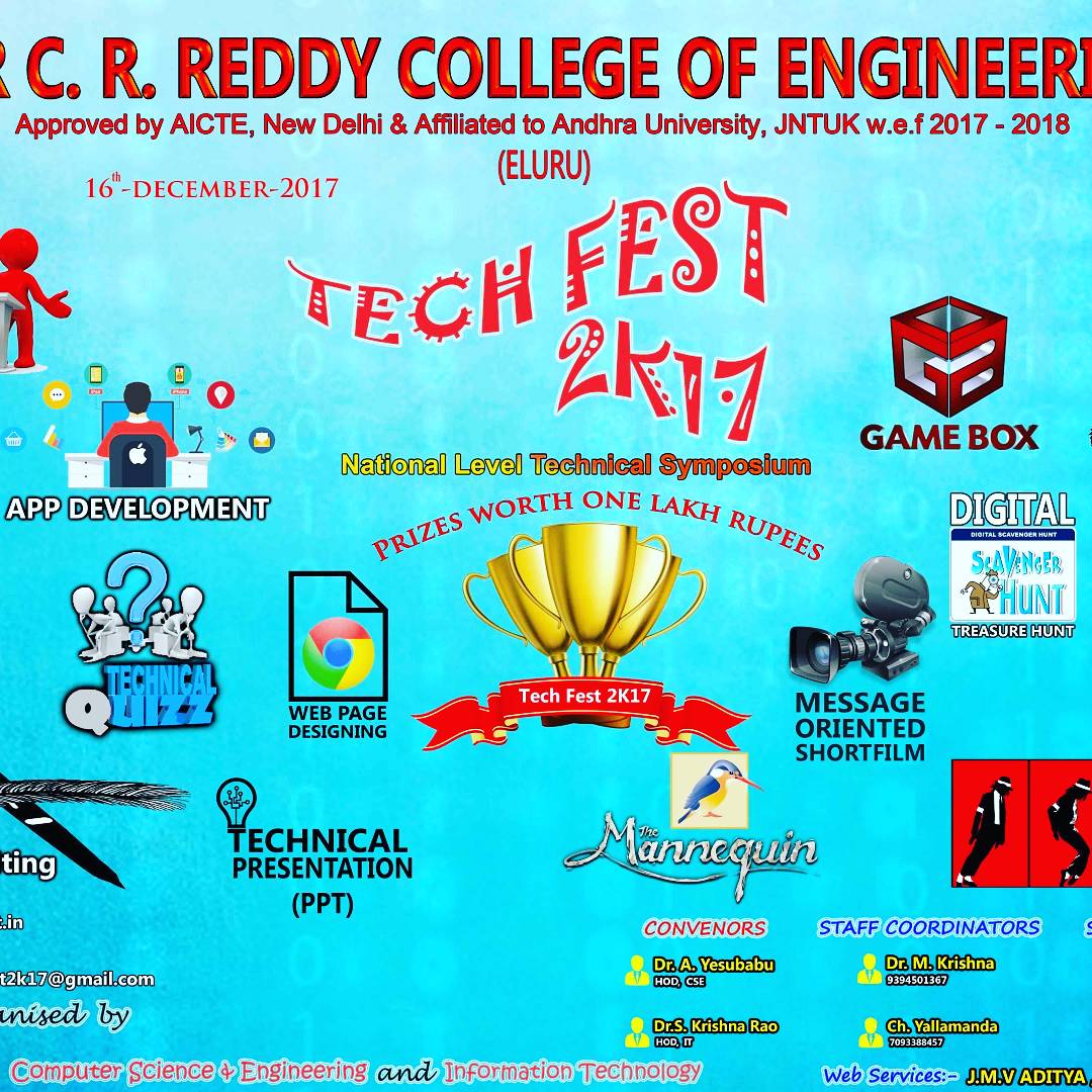 techfest2k17's tweet image. Rigestration page is avialable now 
Check out-    sircrrtechfest.in