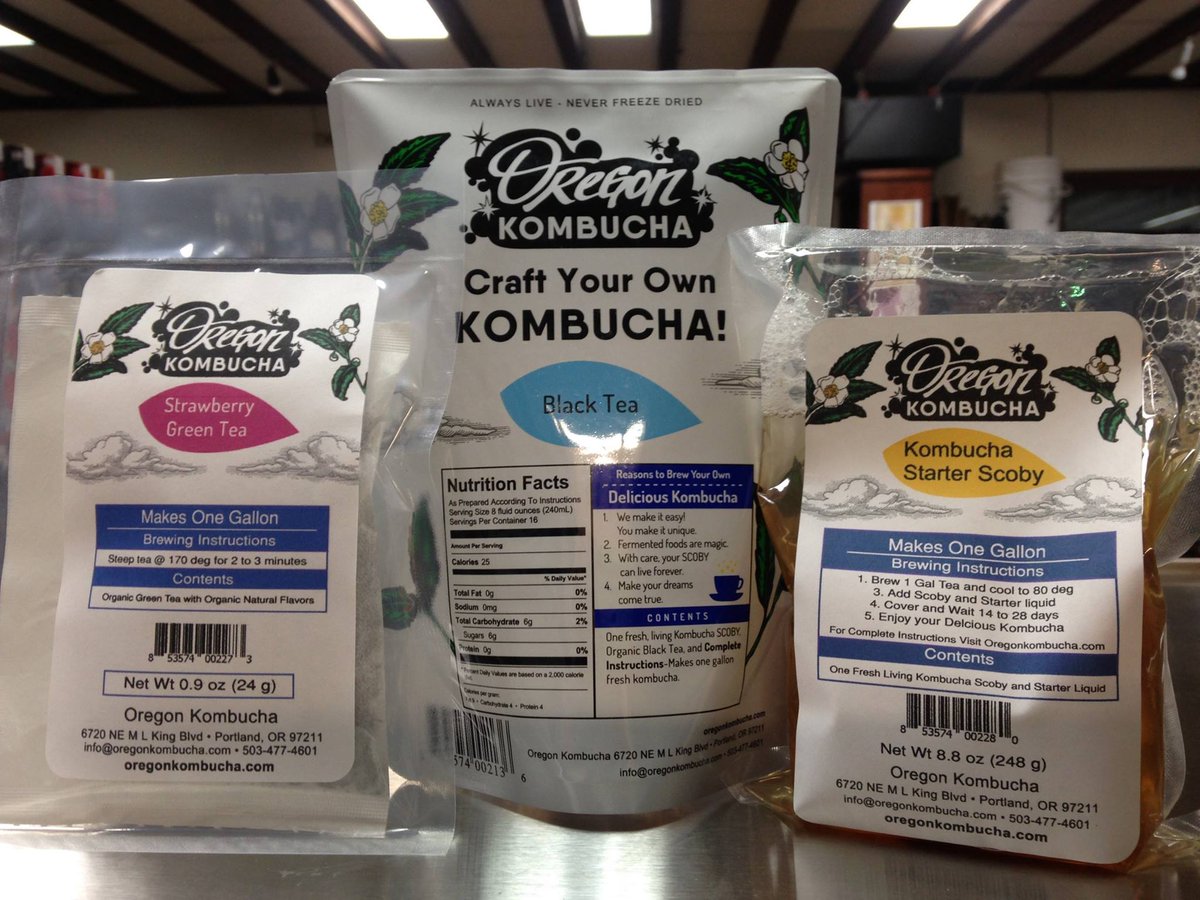 We've expanded our #kombucha product line from <a href="/okkombucha/">Oregon Kombucha</a>! Now choose from a tea bag, a SCOBY, or a starter kit that includes both. homefermenter.com/search/oregon+…