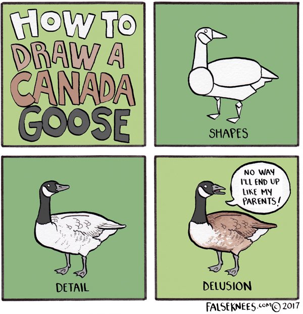 Hey everyone, this is your homework for tonight

https://t.co/1NTafpdEoO #howto #canadagoose #falseknees #comic 