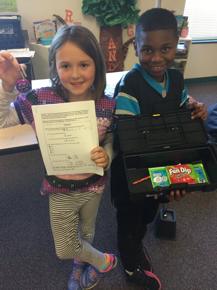mrsafailor's tweet photo. My students worked very hard today on a google breakout! Working for unknown prizes can spark serious work ethic👏 #DRESpride @k5coachleslie https://t.co/sNFpYfXPds