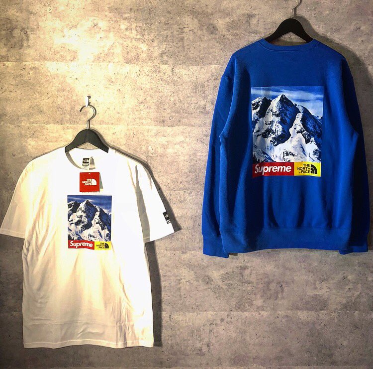 supreme x tnf crewneck