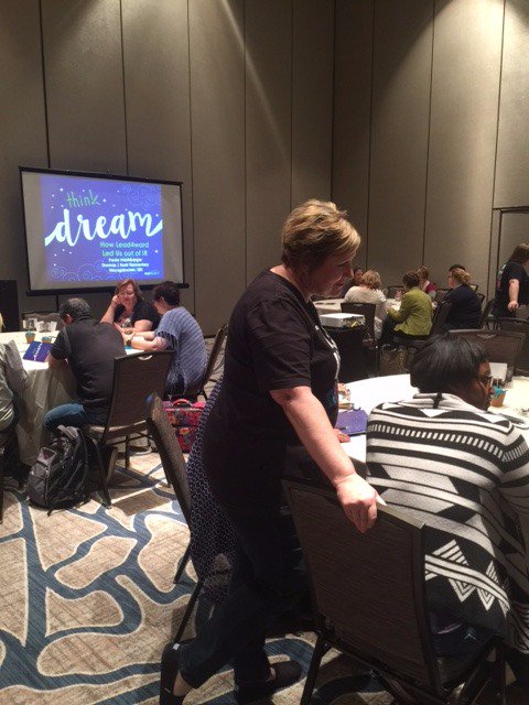 wnlabay's tweet photo. TJR Elem sharing their dreams and successes @lead4ward #think2017. Paula H and the team represented @NacISD so well! https://t.co/0EfZs7Mg4E