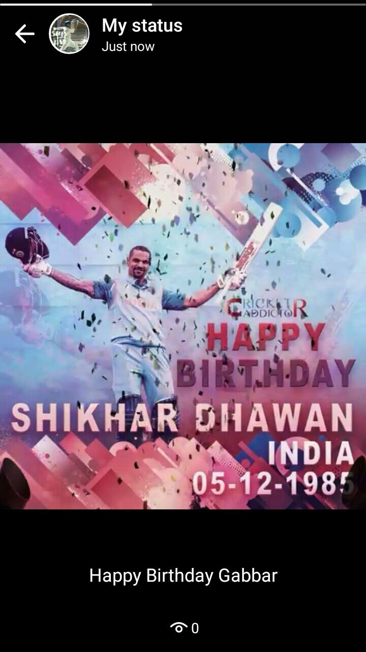 Happy Birthday Sir Shikhar Dhawan 