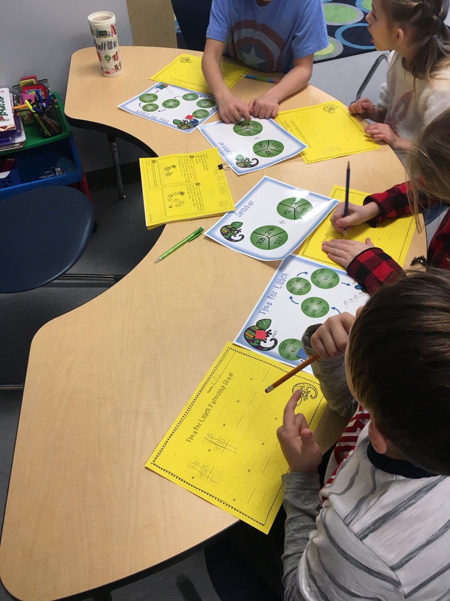 Ms_Oram's tweet image. Math Daily 5 in action ➕➖ #mathwithsomeone #mathwiththeteacher @SouthPointeEIPS