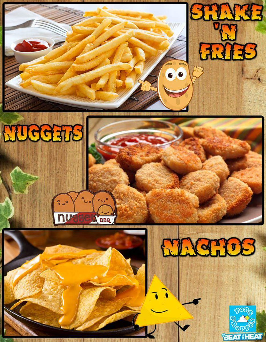 popsfrappes's tweet photo. POPS FRAPPES! 
Nuggets !
Fries !
Nachos !

Now all available here at POPS FRAPPES! 

Visit us at K10 East Kamias Anonas Quezon City! 

#popsfrappes #frappe #chocolate #mango #strawberry #vanilla #coffee #bubblegum #cookiesandcream #fries #nuggets #nachos https://t.co/BPjEjt3qoF