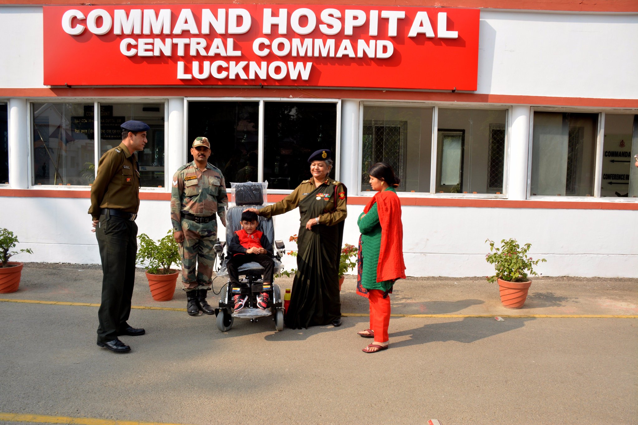 A Bharat Bhushan Babu On Twitter Command Hospital Donated A Motorised Wheel Chair To A Child Of Serving Soldier Who Has Been Bedridden Since Birth Due To Duchenne Muscular Dystrophy The Chair
