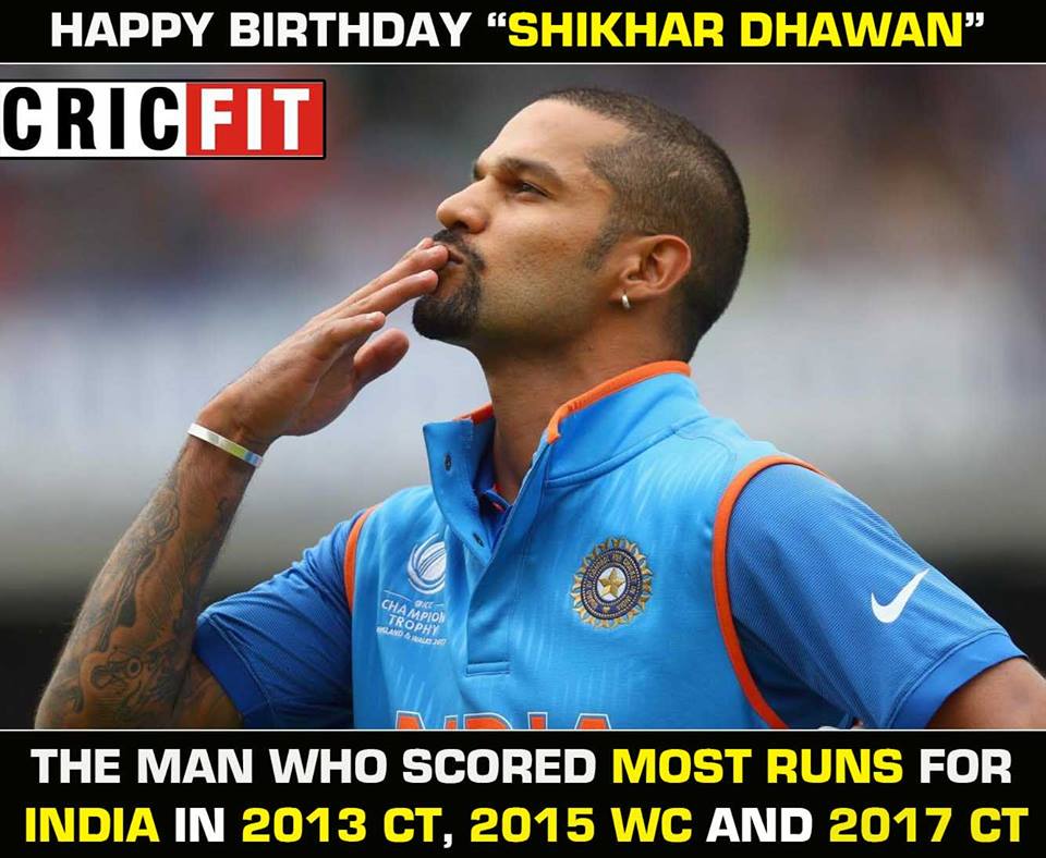 Happy Birthday Shikhar Dhawan! 