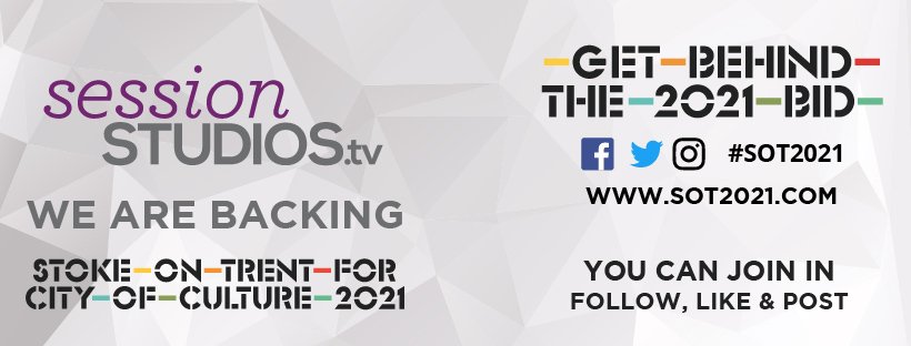 ph_event_team's tweet photo. Great to see #sessionstudios.tv are backing the @sot2021 City of Culture BID
#sot2021 #stoke https://t.co/XB9snqwVhy