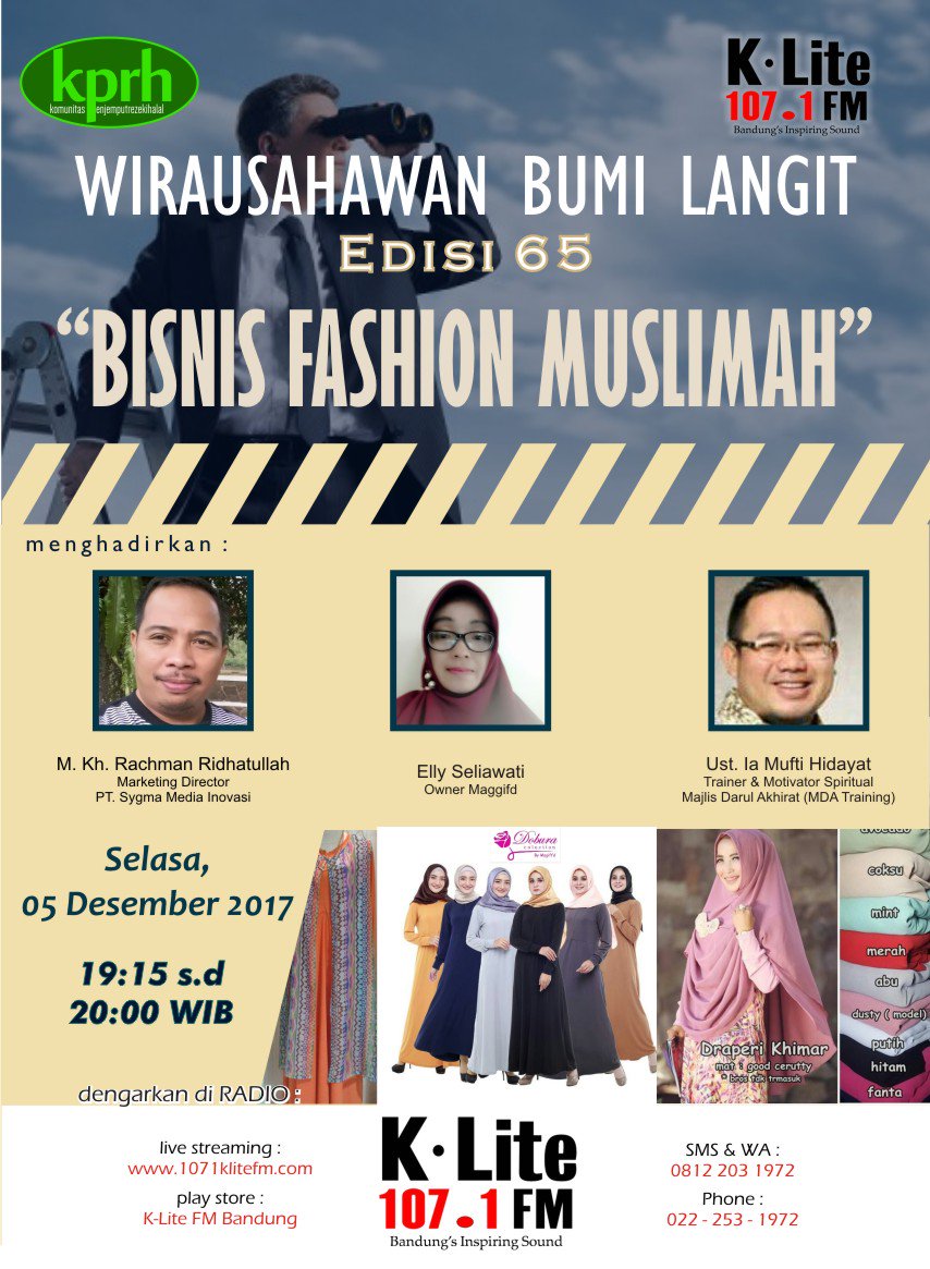 1071klitefm's tweet photo. Ada hadiah voucher pulsa u/ pertanyaan terbaik #WBL #KPRH di #EveningCorner @opick_anggara malam ini. Streaming https://t.co/CFZcTg5Rp6 https://t.co/v4pGOjP8gK
