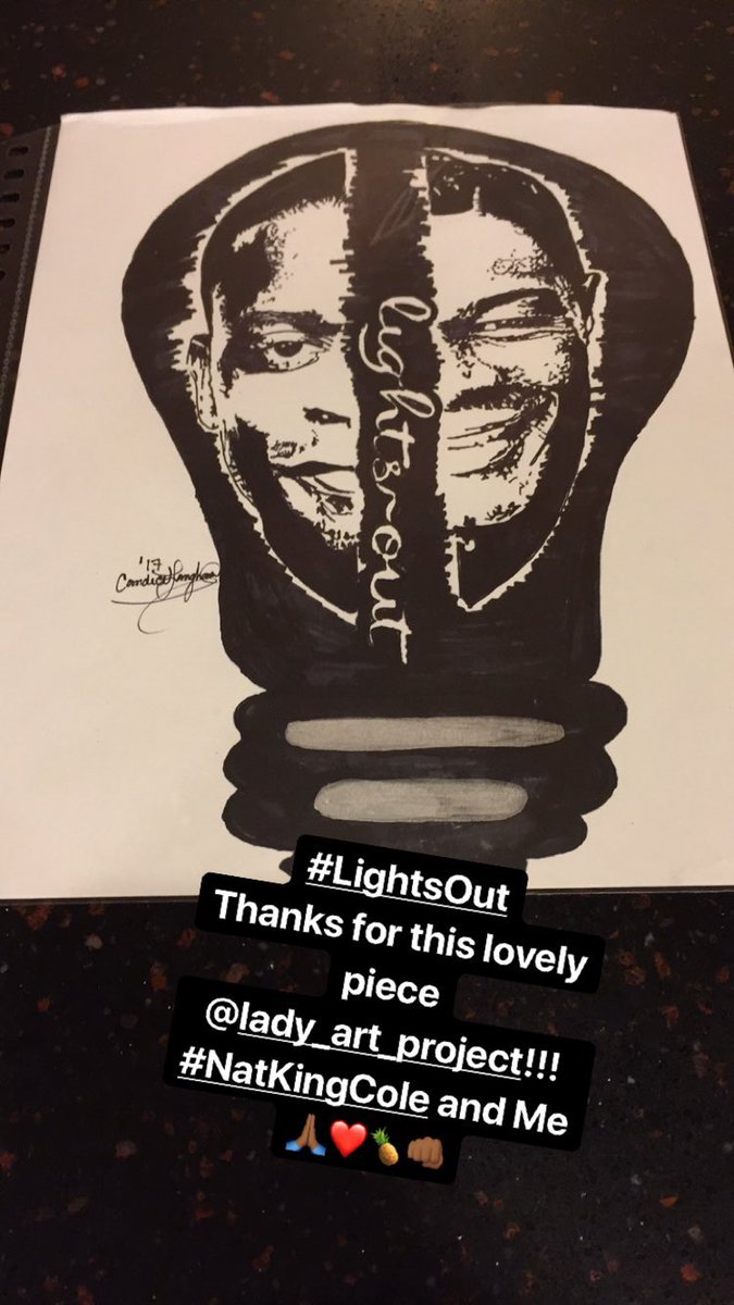 itsdannyg's tweet photo. ALSO @waitforfistbump delivered this awesome artwork to @DuleHill. I luv the #LightsOutPL art. - Instagram story https://t.co/AmYnuMDAxo