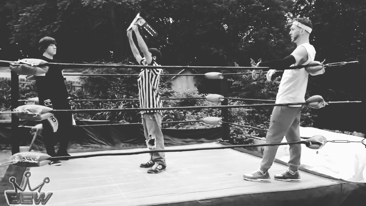 NUW_Wrestling's tweet photo. ⚜️The most important championship in all the land was on the line when @JosephAnthonyPW defended the BEW World Championship against @TheMikeFresh. Click the link to see the main event of #OpenFightNight2 with the prestigious title on the line! ⚜️https://t.co/jkwe6TfD8O https://t.co/dGPkeA4Fqd