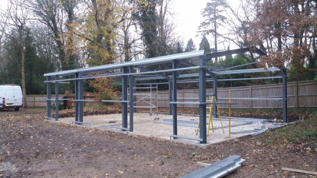 OdoniElwell's tweet image. We are in the process of installing a portal frame building at a stately home in Surrey designed by our product designer Stuart. The building will be used as a large gardener's building storing lawn mowing equipment and more! #StorageSolution #Design odoni-elwell.com/products/porta…