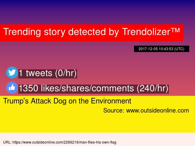 Animalolizer's tweet image. Trump's Attack Dog on the Environment #interiorsecretary animals.trendolizer.com/2017/12/trumps…