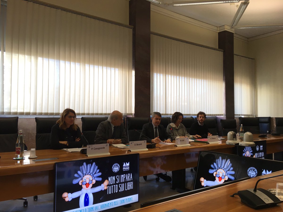 Abb_Musei's tweet photo. Presentiamo accordo Abbonamento Musei e  #politecnico di Torino che ha ne regalati 16.000 ai propri studenti @PoliTOnews @regionepiemonte https://t.co/KnrRMx4Jtx
