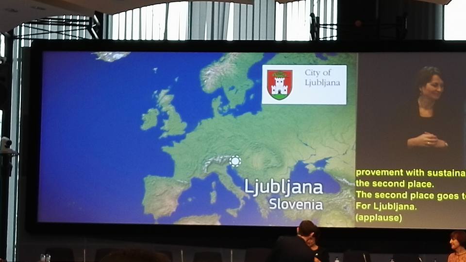Sash1313's tweet photo. ....and 2nd place of #AccessCityAward2018  goes to Ljubljana ....among 26 Cities - So, very proud - Bravo Ljubljana! https://t.co/8EvwbTZ0KE