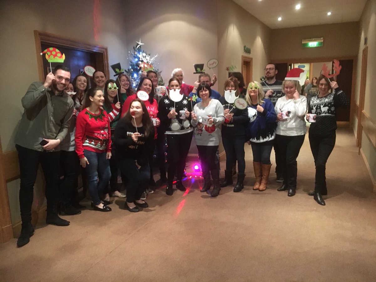 HR team annual 🎄Christmas jumper day. Celebrating a #fantastic #employeeengagement score 
#smashedit 88%