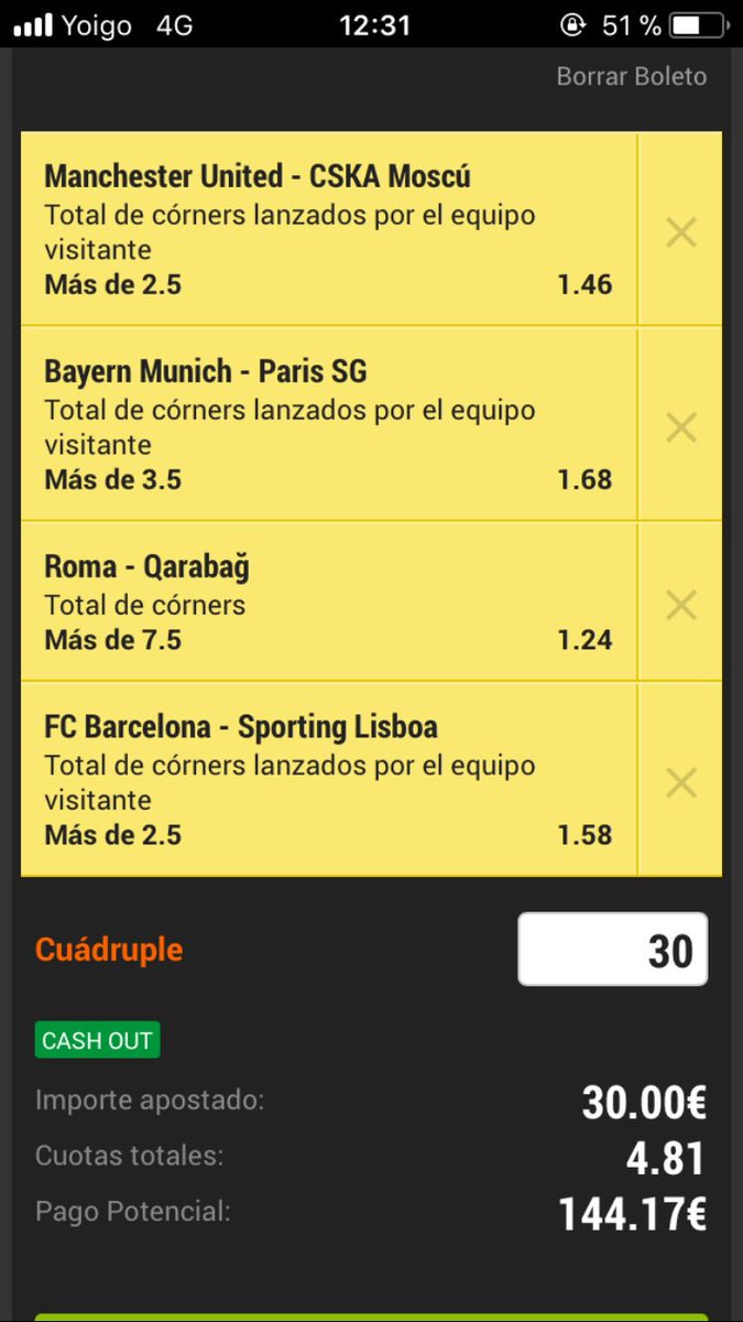 TopCornerSet's tweet image. Vamos con la apuesta de hoy 
Stake 3 @4.81
