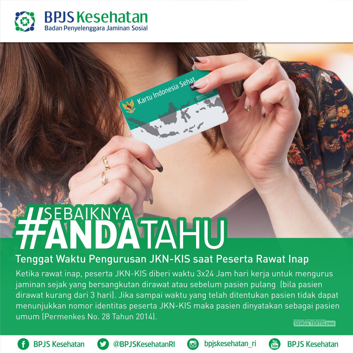 Bpjs Kesehatan Ri On Twitter Peraturan Menkes Ri No 28 2014 Tentang Pedoman Pelaksanaan Program Jkn Https T Co Rmlwklmkyi Ra