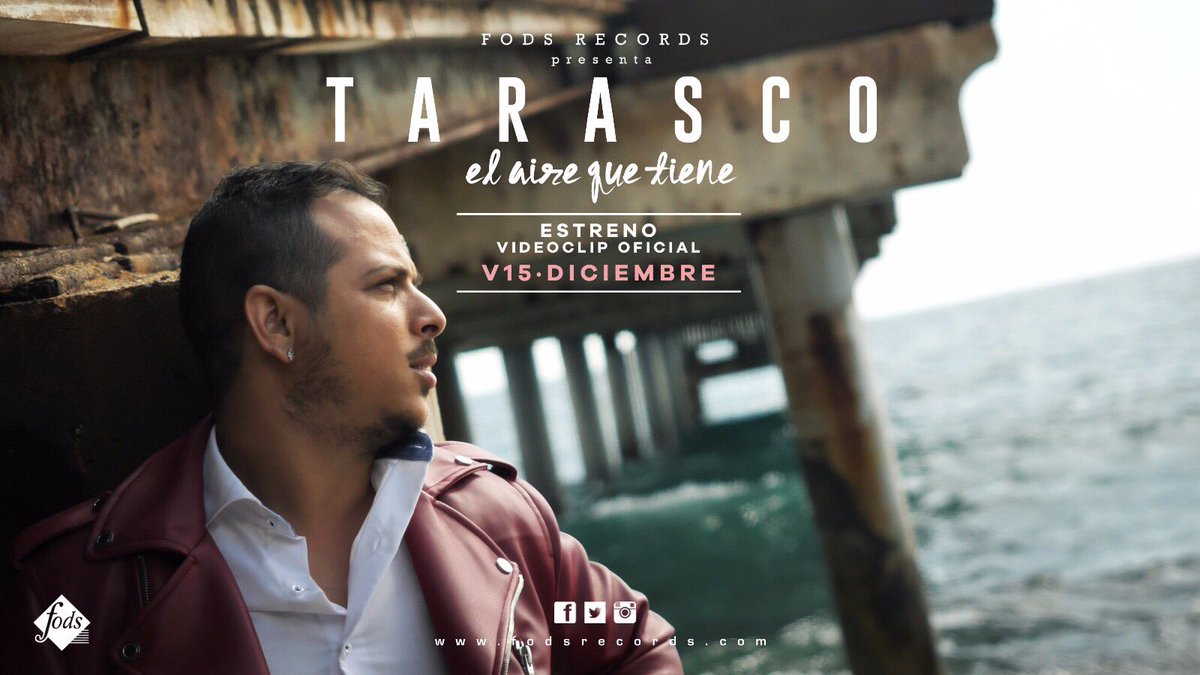El próximo viernes 15 de diciembre #Tarasco nos presenta su single “El aire que tiene”!