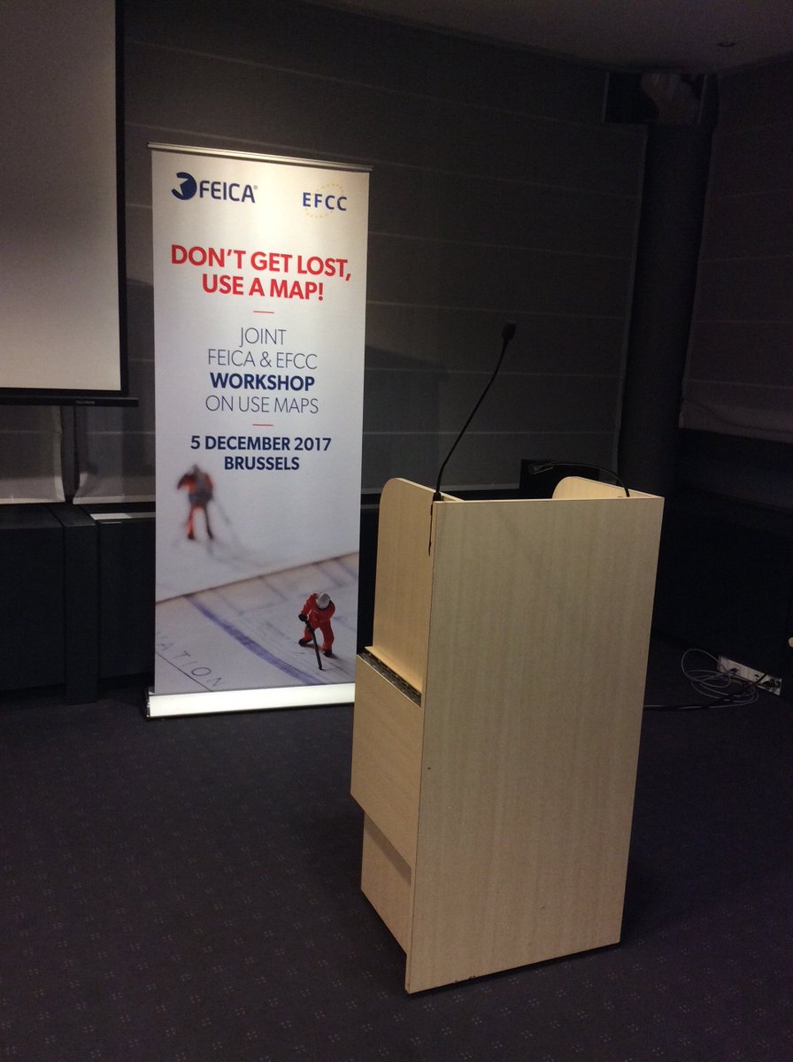 FEICA_news's tweet photo. We are setting up for the #FEICA &amp; #EFCC workshop on #usemaps. Expecting approx. 50 Members in #brussels today. See the full programme here https://t.co/iLR6276GMl #REACH2018 https://t.co/eKzM7iigVb