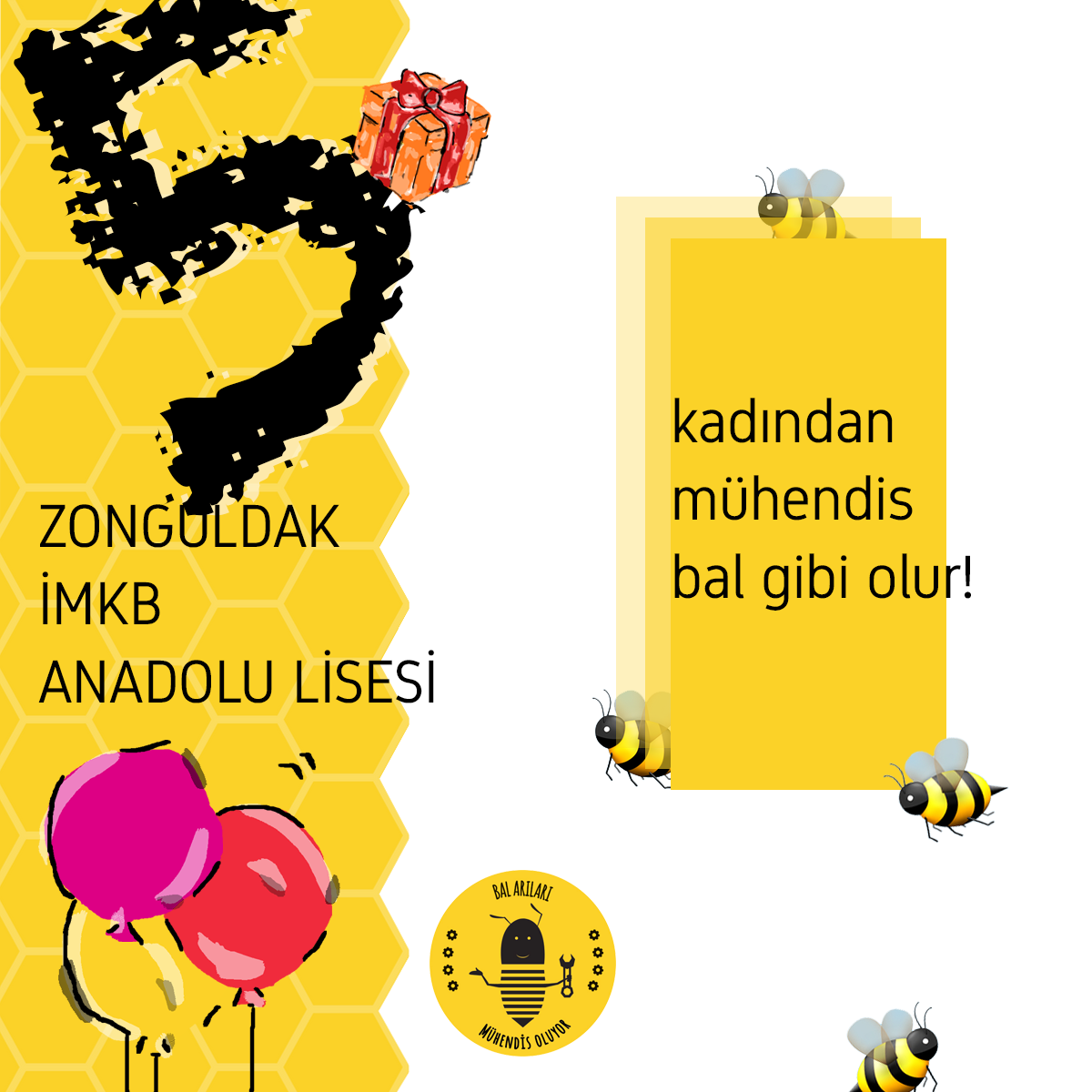 Geri sayıma devam ediyoruz🙋🏾
5 Aralık'ta No:5 Zonguldak İMKB Anadolu Lisesi'nde #KovanGünü ndeyiz🐝

#BalArılarıMühendisOluyor
