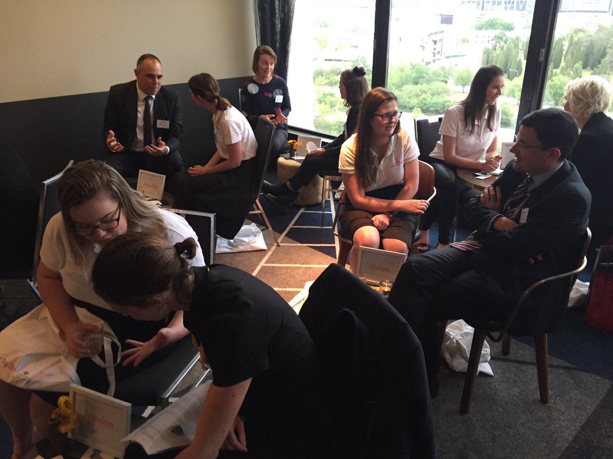 DAFFgov's tweet image. Winners of the .@CountryCanberra 2017 Leadership Competition networking with corporate leaders in Canberra tonight. #C2CPowerTrip