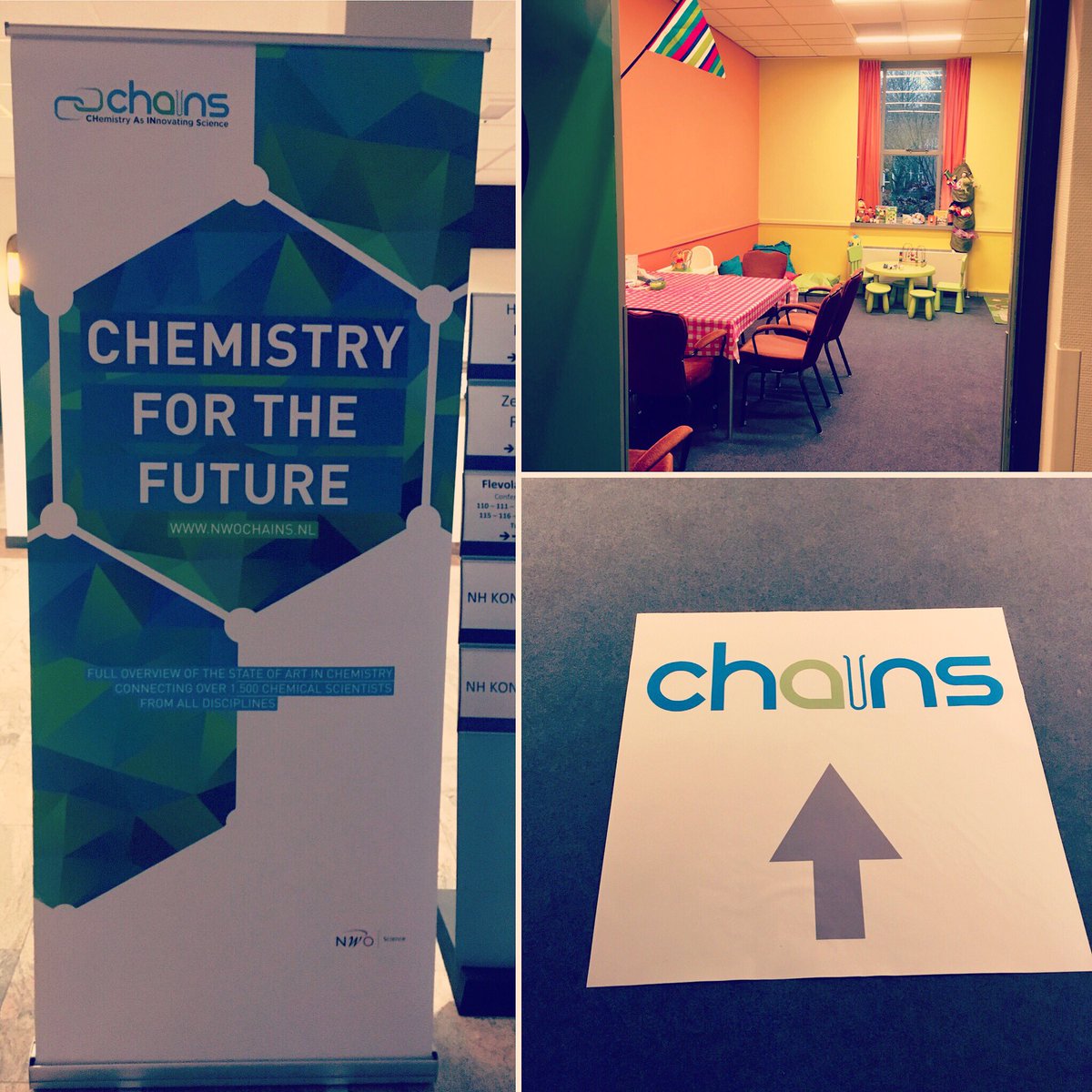 We zijn geopend, de kindjes kunnen komen! 😃 #kinderopvang #congres #Chains2017 #NHKoningshof